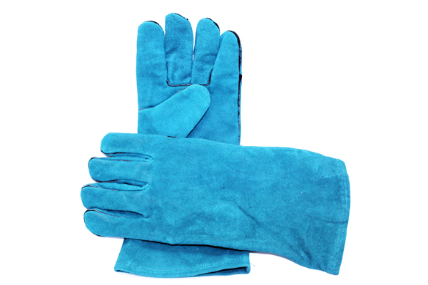 Краги спилковые зелёные (ДОКА) (RX4006,14,ВС)