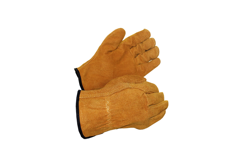 Перчатки спилковые желтые ДРАЙВЕР б/п (ДОКА) (RX 5003,10 ВC)