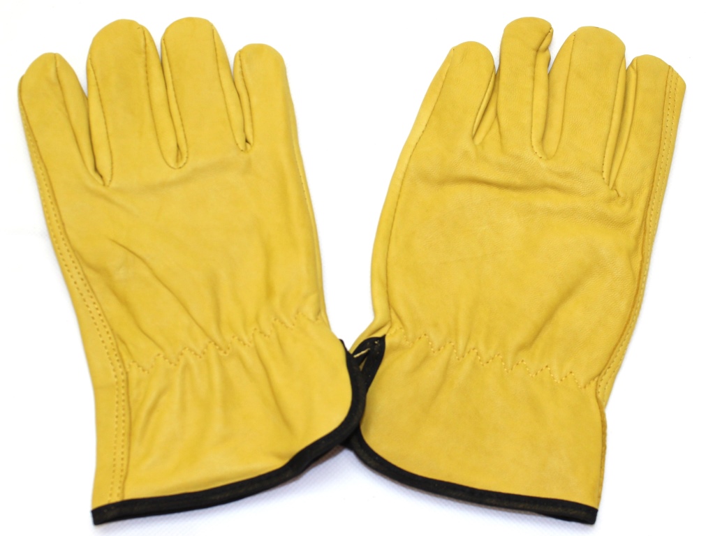 Перчатки кожаные желтые ДРАЙВЕР б/п (ДОКА) (RX 5003,10АВ)