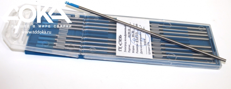 Электрод вольфрамовый WL-20 ф 4,0мм синий (ДОКА)