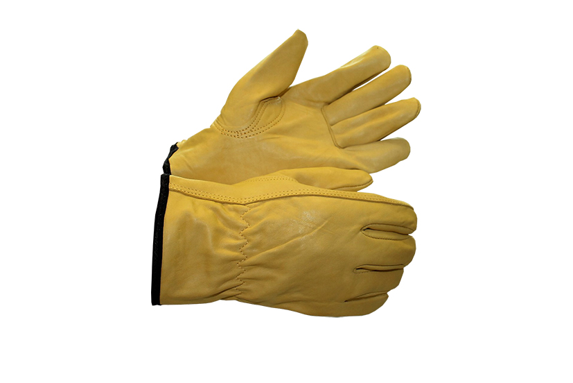 Перчатки кожаные желтые ДРАЙВЕР с подкладкой (ДОКА) (RX 5003,10АВ)