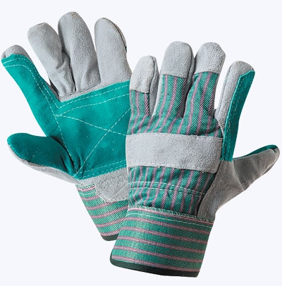 Перчатки комбинированные спилком Дока с 2-м наладонником