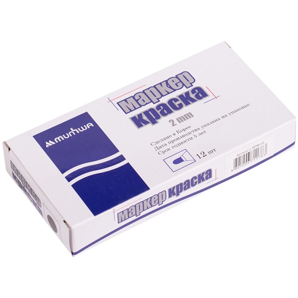 Маркер-краска MunHwa Slim черная, 2мм, нитро-основа SPM-01 (уп.12шт) Маркер-краска MunHwa Slim черная, 2мм, нитро-основа SPM-01 (уп.12шт)