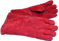 Краги спилковые красные утепленные кевлар (ДОКА) (RX4006,14,AB)