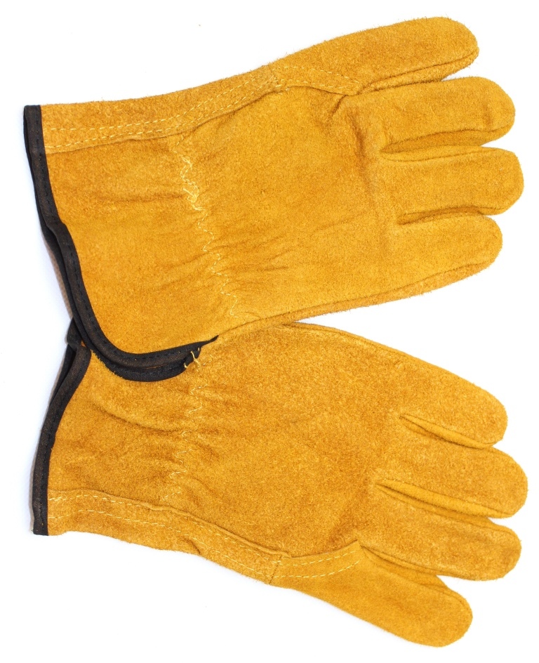 Перчатки спилковые желтые ДРАЙВЕР б/п (ДОКА) (RX 5003,10 ВC)