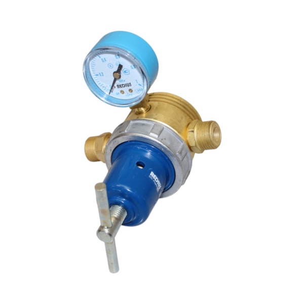 Редуктор кислородный сетевой СКО-10-100 кислородный для больших расходов (РЕДИУС) В КОРОБКЕ