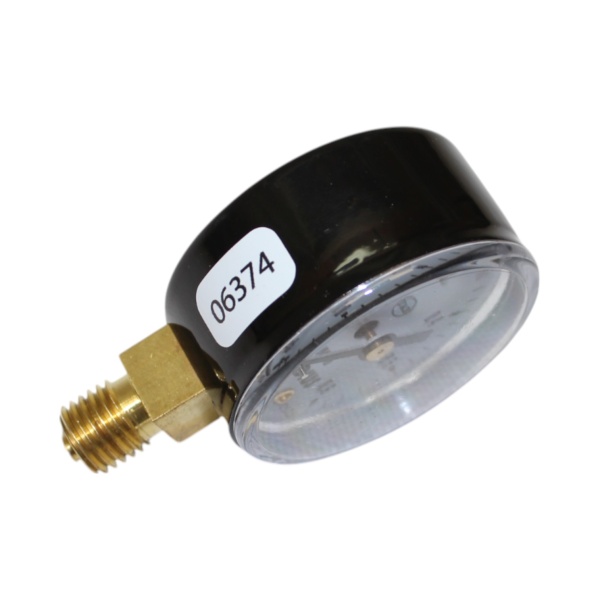 Манометр газовый 0,6 МПа ЧЁРНЫЙ (РЕДИУС) С ПОВЕРКОЙ