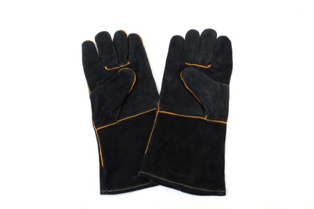 Краги спилковые черные кевлар (ДОКА) (RX4010,14, АВ)