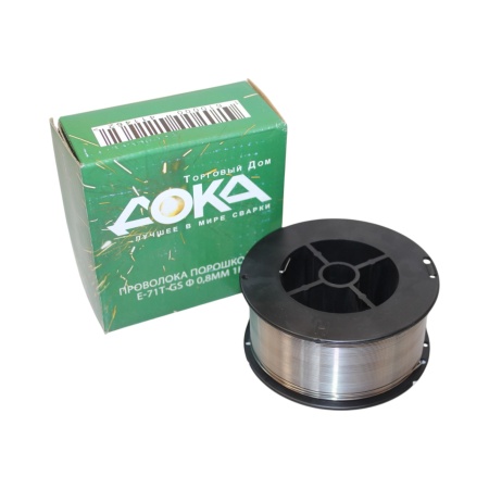 Проволока порошковая E-71T-GS ф 0,8мм 1кг (ДОКА)