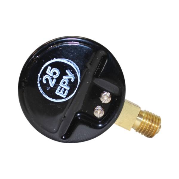 Манометр газовый 0,6 МПа ЧЁРНЫЙ (РЕДИУС) С ПОВЕРКОЙ