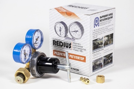 Редуктор аргоновый БАРО-50-4 (РЕДИУС) В КОРОБКЕ С ПОВЕРКОЙ