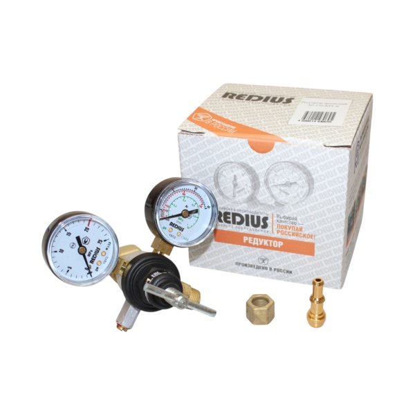 Регулятор аргоновый АР-150-КР1-м (РЕДИУС) В КОРОБКЕ